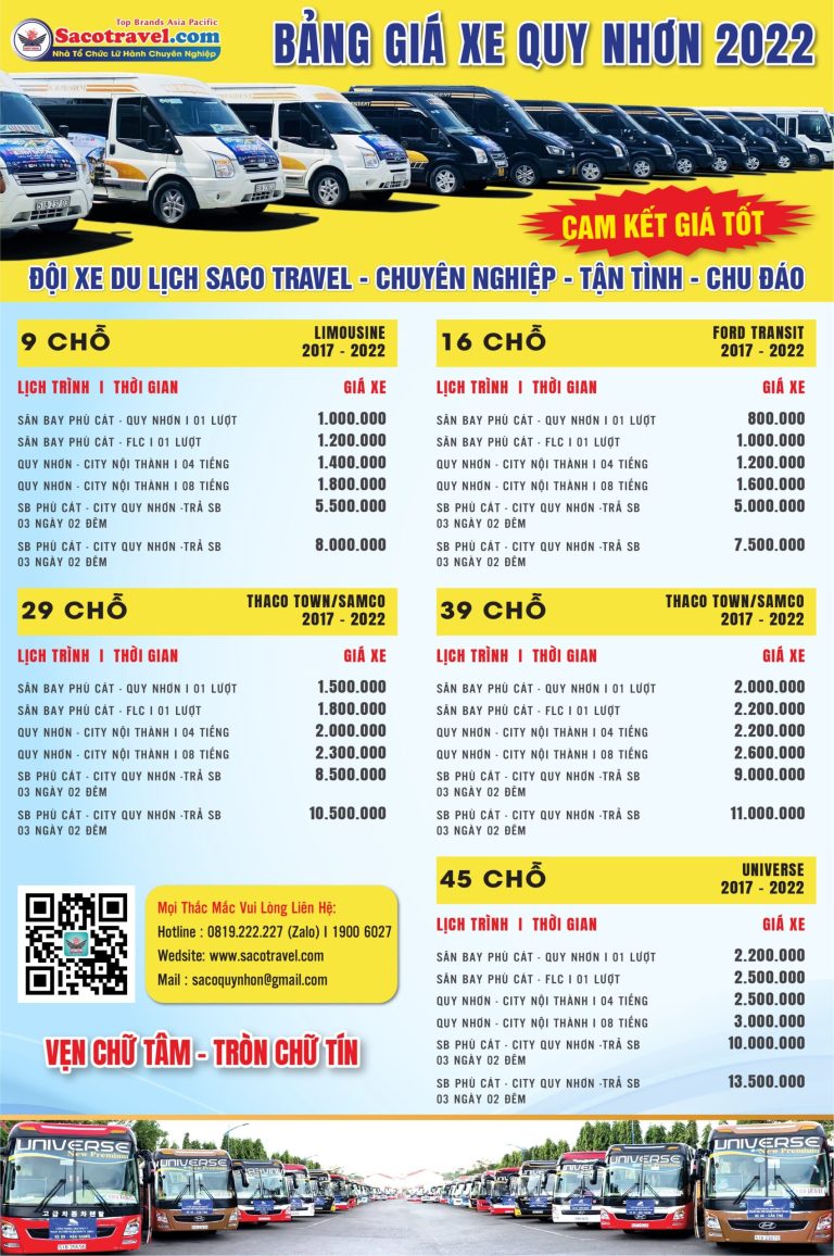 Thuê xe đón sân bay Quy Nhơn – Đón tận nơi, giá minh bạch 24/7