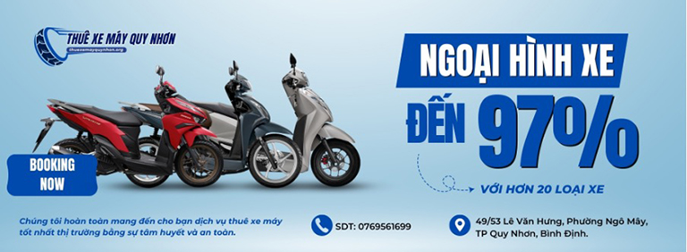 Thuê Xe Máy 247 Quy Nhơn – Giao xe nhanh 10 phút, hỗ trợ 24/7