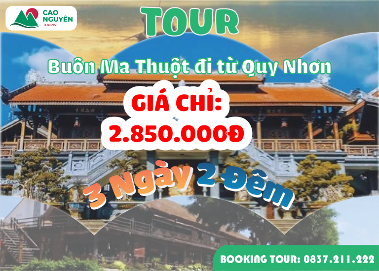 Tour Buôn Mê Thuột – Quy Nhơn: Hành trình từ rừng xanh đến biển xanh