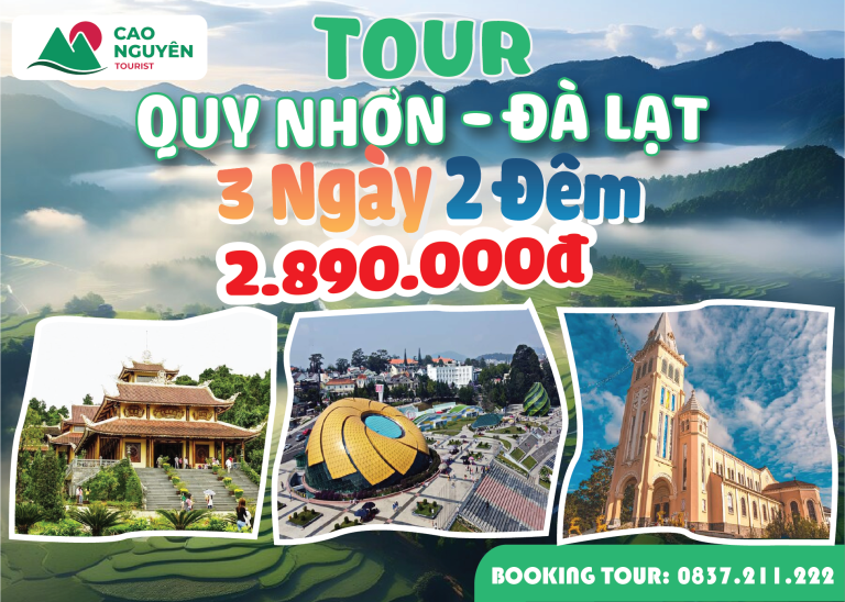Tour Quy Nhơn – Đà Lạt – Combo du lịch biển & cao nguyên thơ mộng