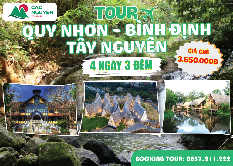 Tour Quy Nhơn – Tây Nguyên: Khám phá đại ngàn & văn hóa bản địa độc đáo